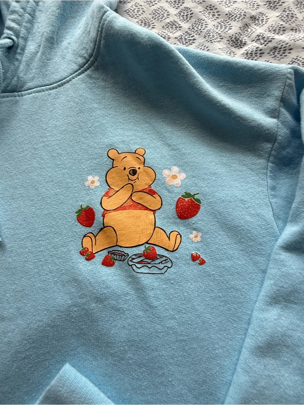 Disney Light Blue Winnie the Pooh Crewneck Hoodie -women’s - Picture 3 of 6
